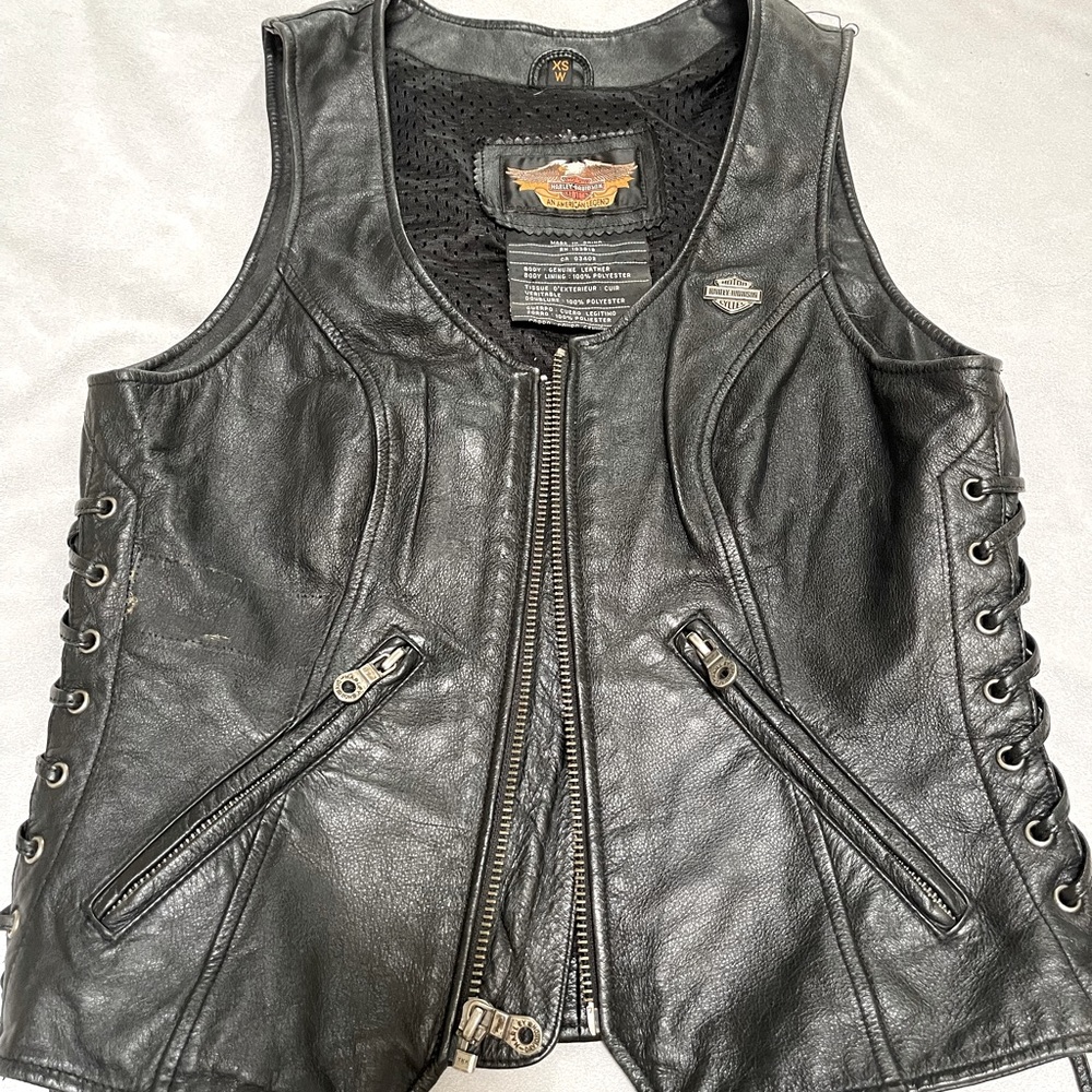 Harley Davidson women’s leather vest